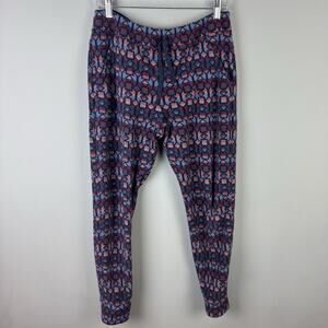 Patagonia Snap-T Pants Multicolor Geometric Aztec Print Fleece Womens Medium